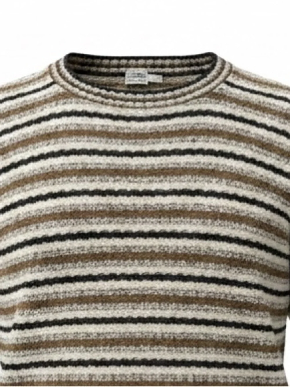Retro Unisex Tony Lambert Striped Crewneck Knit Sweater SZ L Grandpacore Urban